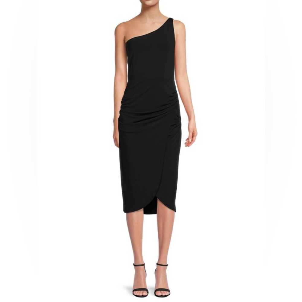 Socialite Black One Shoulder Bodycon Dress